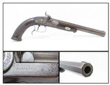 Antique ROBERTSON of PHILADELPHIA Percussion Target Pistol Dueling .48 Cal. 19th Century Percussion Single Shot Pistol - 1 of 19