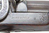 Antique ROBERTSON of PHILADELPHIA Percussion Target Pistol Dueling .48 Cal. 19th Century Percussion Single Shot Pistol - 6 of 19