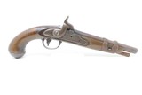 “D Co.” Marked Antique SIMEON NORTH Model 1816 .54 Caliber CAVALRY Pistol Updated in Time for the American Civil War - 1 of 17
