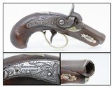 SAN FRANCISCO Antique A.J. PLATE Retailer HENRY DERINGER Percussion Pistol1 of 964 Made for San Fran’s Most Famous 19th Century Arms Dealer - 1 of 15