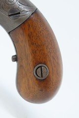 c1850s Antique ALLEN & WHEELOCK Double Action Pistol .36 Caliber Percussion Small Single Shot Deringer-Type Pistol - 3 of 18