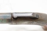 c1850s Antique ALLEN & WHEELOCK Double Action Pistol .36 Caliber Percussion Small Single Shot Deringer-Type Pistol - 8 of 18