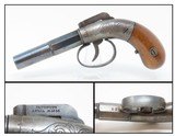 c1850s Antique ALLEN & WHEELOCK Double Action Pistol .36 Caliber Percussion Small Single Shot Deringer-Type Pistol - 1 of 18