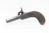 ENGLISH Antique ADAMS of NEWTON ABBOT, DEVON Small Sidehammer .32 Pistol c1850 ENGRAVED FOLDING TRIGGER HIDEOUT - 13 of 16