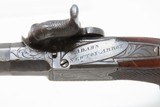 ENGLISH Antique ADAMS of NEWTON ABBOT, DEVON Small Sidehammer .32 Pistol c1850 ENGRAVED FOLDING TRIGGER HIDEOUT - 11 of 16