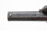 ENGLISH Antique ADAMS of NEWTON ABBOT, DEVON Small Sidehammer .32 Pistol c1850 ENGRAVED FOLDING TRIGGER HIDEOUT - 12 of 16