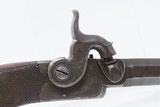 ENGLISH Antique ADAMS of NEWTON ABBOT, DEVON Small Sidehammer .32 Pistol c1850 ENGRAVED FOLDING TRIGGER HIDEOUT - 4 of 16