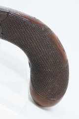 ENGLISH Antique ADAMS of NEWTON ABBOT, DEVON Small Sidehammer .32 Pistol c1850 ENGRAVED FOLDING TRIGGER HIDEOUT - 14 of 16