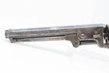 CIVIL WAR Era Antique COLT Model 1851 NAVY .36 Caliber PERCUSSION RevolverManufactured in 1861 with BELT & TOOLED HOLSTER! - 8 of 25