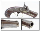 CURRY of SAN FRANCISCO Antique HENRY DERINGER Percussion Pistol CURRY Marked HIDEOUT Pistol, Turbulent Mining Town - 1 of 17