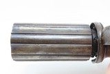 Engraved BRITISH Antique .36 Cal. BAR HAMMER Percussion PEPPERBOX Revolver
1840s 6-Shot Self Defense Revolver - 13 of 17
