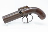 Antique ALLEN & WHEELOCK .32 Cal. POCKET SIZED Percussion PEPPERBOX Pistol
5-Shot Pepperbox That Enjoyed More Popularity Than Colt! - 2 of 14
