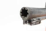 SNAP BAYONET/DAGGER Antique W. MILLS English FLINTLOCK Boxlock Pistol .44 Unique, Engraved, Pocket Sidearm - 10 of 21