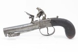 SNAP BAYONET/DAGGER Antique W. MILLS English FLINTLOCK Boxlock Pistol .44 Unique, Engraved, Pocket Sidearm - 2 of 21