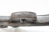 SNAP BAYONET/DAGGER Antique W. MILLS English FLINTLOCK Boxlock Pistol .44 Unique, Engraved, Pocket Sidearm - 12 of 21