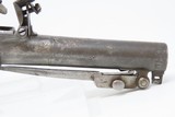 SNAP BAYONET/DAGGER Antique W. MILLS English FLINTLOCK Boxlock Pistol .44 Unique, Engraved, Pocket Sidearm - 18 of 21