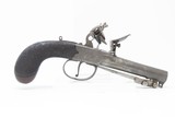 SNAP BAYONET/DAGGER Antique W. MILLS English FLINTLOCK Boxlock Pistol .44 Unique, Engraved, Pocket Sidearm - 15 of 21