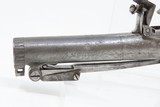 SNAP BAYONET/DAGGER Antique W. MILLS English FLINTLOCK Boxlock Pistol .44 Unique, Engraved, Pocket Sidearm - 5 of 21