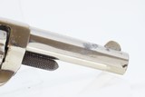 FINE 1876 mfr. Antique COLT Etched Panel NEW LINE .22 Rimfire POCKET Revolver 7-Shot .22 in Nickel & Rosewood! - 17 of 17