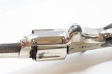 FINE 1876 mfr. Antique COLT Etched Panel NEW LINE .22 Rimfire POCKET Revolver 7-Shot .22 in Nickel & Rosewood! - 12 of 17