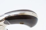 FINE 1876 mfr. Antique COLT Etched Panel NEW LINE .22 Rimfire POCKET Revolver 7-Shot .22 in Nickel & Rosewood! - 6 of 17