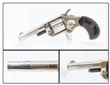 FINE 1876 mfr. Antique COLT Etched Panel NEW LINE .22 Rimfire POCKET Revolver 7-Shot .22 in Nickel & Rosewood! - 1 of 17