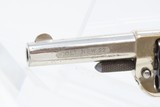 FINE 1876 mfr. Antique COLT Etched Panel NEW LINE .22 Rimfire POCKET Revolver 7-Shot .22 in Nickel & Rosewood! - 5 of 17