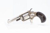 FINE 1876 mfr. Antique COLT Etched Panel NEW LINE .22 Rimfire POCKET Revolver 7-Shot .22 in Nickel & Rosewood! - 2 of 17