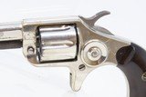 FINE 1876 mfr. Antique COLT Etched Panel NEW LINE .22 Rimfire POCKET Revolver 7-Shot .22 in Nickel & Rosewood! - 4 of 17