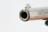 FINE 1876 mfr. Antique COLT Etched Panel NEW LINE .22 Rimfire POCKET Revolver 7-Shot .22 in Nickel & Rosewood! - 9 of 17