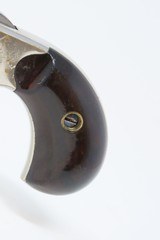 FINE 1876 mfr. Antique COLT Etched Panel NEW LINE .22 Rimfire POCKET Revolver 7-Shot .22 in Nickel & Rosewood! - 3 of 17