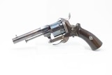 Antique LEFAUCHEUX Style Belgium 7.65mm Cal. PINFIRE Double Action Revolver FOLDING TRIGGER Mid-19th European Self Defense Sidearm - 2 of 18