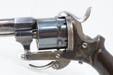 Antique LEFAUCHEUX Style Belgium 7.65mm Cal. PINFIRE Double Action Revolver FOLDING TRIGGER Mid-19th European Self Defense Sidearm - 4 of 18