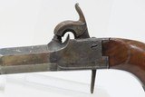 LARGE, ORNATE European Antique BOXLOCK Single Shot .60 Cal. FOLDING TRIGGERSleek & Handy Hideout Pistol from the 1800s - 4 of 16
