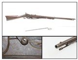 Antique US SPRINGFIELD Model 1866 .50-70 GOVT 2nd ALLIN Conversion TRAPDOOR Rifle Made Famous During the Indian Wars with US SOCKET BAYONET - 1 of 20