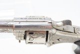 SWEET LITTLE 7-Shot .22 Hopkins & Allen BLUE JACKET Single Action Revolverc1880s ENGRAVED, NICKEL, ROSEWOOD - 7 of 16
