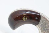 SWEET LITTLE 7-Shot .22 Hopkins & Allen BLUE JACKET Single Action Revolverc1880s ENGRAVED, NICKEL, ROSEWOOD - 14 of 16