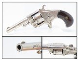 SWEET LITTLE 7-Shot .22 Hopkins & Allen BLUE JACKET Single Action Revolverc1880s ENGRAVED, NICKEL, ROSEWOOD - 1 of 16