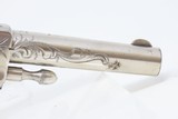 SWEET LITTLE 7-Shot .22 Hopkins & Allen BLUE JACKET Single Action Revolverc1880s ENGRAVED, NICKEL, ROSEWOOD - 16 of 16