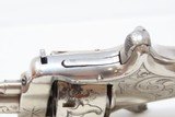 SWEET LITTLE 7-Shot .22 Hopkins & Allen BLUE JACKET Single Action Revolverc1880s ENGRAVED, NICKEL, ROSEWOOD - 11 of 16