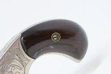 SWEET LITTLE 7-Shot .22 Hopkins & Allen BLUE JACKET Single Action Revolverc1880s ENGRAVED, NICKEL, ROSEWOOD - 3 of 16