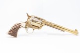 GOLD PLATED, Engraved, STAG Grip COLT .45 Single Action Army 1905 SAA C&ROne-of-a-Kind Colt PEACEMAKER from 1905! - 11 of 20