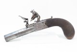 ENGRAVED Antique WHEELER Boxlock FLINTLOCK .50 Caliber POCKET PistolEarly-1800s Self Defense Pistol - 1 of 17