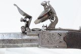 ENGRAVED Antique WHEELER Boxlock FLINTLOCK .50 Caliber POCKET PistolEarly-1800s Self Defense Pistol - 3 of 17