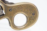 Engraved JAMES REID “My Friend” KNUCKLE DUSTER .22 Caliber Antique REVOLVER 1870s Catskill, New York BRASS KNUCKLE PISTOL Combination - 3 of 14