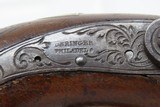 ENGRAVED Antique HENRY DERINGER c. 1850s .44 CALIBER Percussion BELT Pistol Henry Deringer’s Famous Pocket/Belt Pistol - 6 of 17