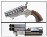 c1860s Engraved Copy 4-Barrel SHARPS PEPPERBOX .30 Rimfire Pistol Antique
With Revolving Firing Pin! - 1 of 16