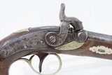 c1850s Period Copy of Henry DERINGER’S Hideout Pistol PHILADELPHIA Antique
.41 Caliber Engraved, German Silver “PEANUT” Sized Pistol! - 4 of 16