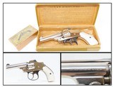 NICKEL & MOTHER of PEARL SMITH & WESSON .32 Safety Hammerless REVOLVER C&Rc1902 5-Shot “LEMMON SQUEEZER” - 1 of 23