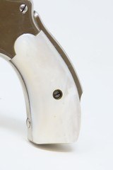 NICKEL & MOTHER of PEARL SMITH & WESSON .32 Safety Hammerless REVOLVER C&Rc1902 5-Shot “LEMMON SQUEEZER” - 6 of 23